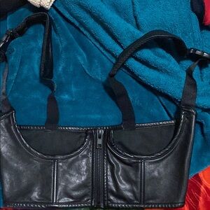 Black Leather Men's Bag